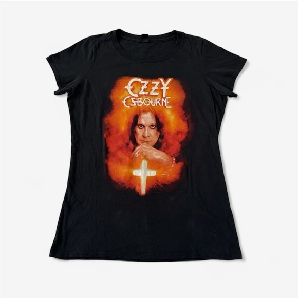 Tops - ★ Ozzy Osbourne Glow Photo Girls T-Shirt - Black ★